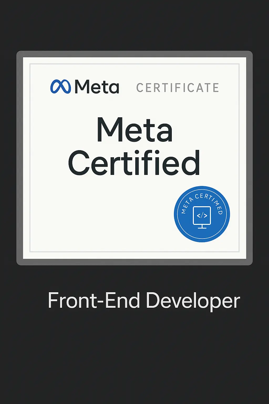 Meta Certificate